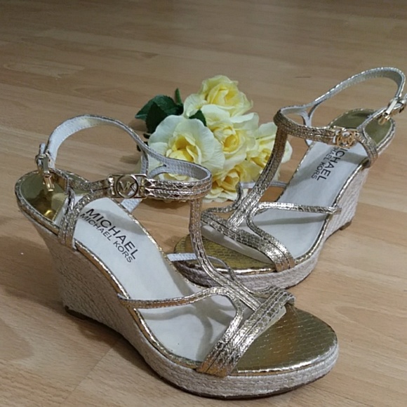 MICHAEL Michael Kors Shoes - Michael Kors Buckle Wedges
